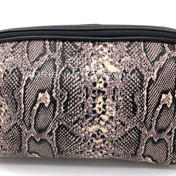 Adrienna Vittadini Studio Makeup Bag Snake Skin - Picture 4 of 7